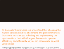Tablet Screenshot of computerframeworks.com.au